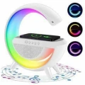 Bluetooth Hoparlör G Şekli Atmosfer Akıllı Rgb Lamba Wireless Kablosuz Şarj