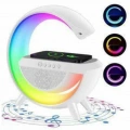 Bluetooth Hoparlör G Şekli Atmosfer Akıllı Rgb Lamba Wireless Kablosuz Şarj