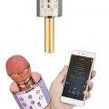 Bluetooth Hoparlör USB AUX SD Kart Kaoroke Mikrofon Uzun Pil Ömrü