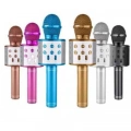 Bluetooth Hoparlör USB AUX SD Kart Kaoroke Mikrofon Uzun Pil Ömrü
