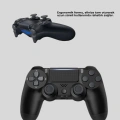 Bluetooth Kablosuz PS4 Gamepad Çift Motorlu Siyah Controller