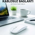 Bluetooth Kablosuz Wireless Mouse Şarjlı Sessiz Ergonomik 5000 DPI Fare