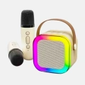 Bluetooth Karaoke Hoparlör Renkli LED Işıklı ve Type-C Şarjlı