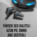 Bluetooth  Kulaklığı Led Işıklı Kablosuz Anc Özelliği