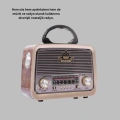 Bluetooth Özellikli Nostalji Radyo 3 Bant FM AM SW