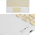 Bluetooth Touchpad Klavye 10.9 inch Kablosuz Wifi Q Klavye Slim