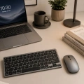 Bluetooth ve 2.4G Destekli Kablosuz Klavye Mouse Seti Şarj Edilebilir