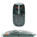 Bluetooth ve 2.4G USB Destekli Pilli Kablosuz Şeffaf Mouse