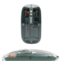Bluetooth ve 2.4G USB Destekli Pilli Kablosuz Şeffaf Mouse Yeni Nesil