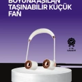 Boyun Askılı Katlanabilir Fan 1000 mAh USB Şarjlı Taşınabilir