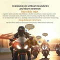 Bt26 Motosiklet Kask Kulaklık Bluetooth Rgb Işıklı 2 Eşleşme Özellikli 1000 Mah Intercom