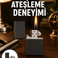 Çakmak Parlak Siyah Doldurulabilir Hedyelik Eşya Yeni Nesil