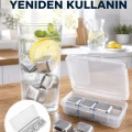 Çevre Dostu Metal Buz Küpü ve Kullanışlı Klips Seti Yeni Nesil