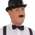 Charlie Chaplin Stil Yetişkin Şapkası – Siyah Melon Parti Şapkası