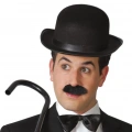 Charlie Chaplin Stil Yetişkin Şapkası – Siyah Melon Parti Şapkası