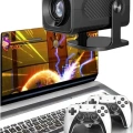 Çift Kollu Game Box Projeksiyon Cihazı Kumandalı Android Tv Dahili Hoparlör