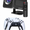 Çift Kollu Game Box Projeksiyon Cihazı Kumandalı Android Tv Dahili Hoparlör Yeni Nesil