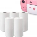 Çocuk Kamera Baskı Kağıdı, 5’li Rulo 57x25mm Çekirdekli Fotoğraf Baskı Termal Kağıt Rulo