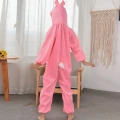 Çocuk Tavşan Kostümü Pembe Renk 2-3 Yaş 80 Cm