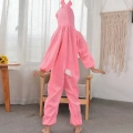 Çocuk Tavşan Kostümü Pembe Renk 6-7 Yaş 120 Cm