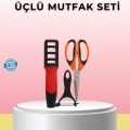Çok Fonksiyonlu Mutfak Makas Seti – Makas, Bileyici ve Soyacak Dahil (Kopya)