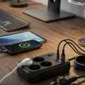 Çoklu Priz ve USB Şarj Ünitesi 4 Soket 2 Type C Güvenli Enerji Yönetimi