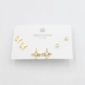 Çoklu Set Küpe - Altın