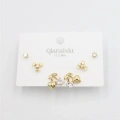 Çoklu Set Küpe - Altın
