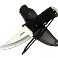 Crkt Scrub Fixed 2712 Wy Kamp / Outdoor Bıçak 22,5cm - İpli Sap, Deri Kılıflı