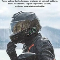 D2-6x 1000m Mesafeli 6 Kanallı İntercom Bluetooth Motosiklet Kask Kulaklığı İntercom Kulaklık