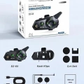 D2-6x 1000m Mesafeli 6 Kanallı İntercom Bluetooth Motosiklet Kask Kulaklığı İntercom Kulaklık