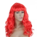 HERŞEYTREND Dalgalı Kırmızı Peruk Saç