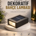 Dekoratif Duvar Lambası Solar Güneş Enerjili Bahçe Aydınlatması