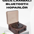 Dekoratif Gece Işığı Bluetooth Hoparlör Dijital Saat Çok Yönlü Sesli Aydınlatma