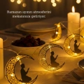 Dekoratif Ramazan Ay Işığı Secde Eden Adam Figürlü