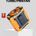Dijital Ekranlı Turbo Mini Fan – 3 Kademeli Hız, Sessiz Çalışma ve Type-C Şarj