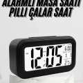 Dijital Masa Saati Termometre Takvim Led Ekran Pilli Ev Ofis Masası