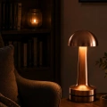Dokunmatik Mantar Gece Lambası Bronz LED Masa Aydınlatması