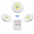 Dolap Işığı Mutfak Rafı Işığı Uzaktan Kumandalı 3 Lü Spot Led Lamba