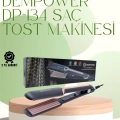 DP-134 Saç Tost Makinesi 220°C Isı Ayarlı, 360° Dönebilen Kablo