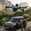Ekranlı Kumandalı Çift Kameralı Drone ile Havadan Çekim