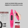 Elektrikli Manikür Pedikür Törpü Seti 6 Başlıklı