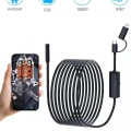 Endoskop Yılan Video Kamera Ios Ve Android Uyumlu Led’li 10 Metre 8 Mm Sert Kablo 2mp