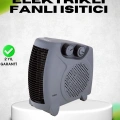 Fanlı Elektrikli Isıtıcı Termostatlı Güvenli Yanmaz Plastik Gövde