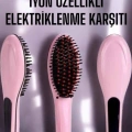 Fön Tarağı Saç Düzleştirici Sıkı Dişli Isı Ayarlı Elektriklenme Karşıtı
