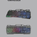 Gaming Set Işıklı Klavye Mouse + Bluetooth 5.2 Kulaklık Oyuncu Paketi