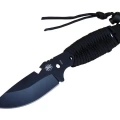 Gear Assault 0238bk Kamp Bıçağı 22,5 Cm - Siyah, Metal Ampampamp İpli Sap