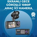 Gece Görüşlü 3lü Araç Kamerası – Geri Görüş Destekli, 170° Geniş Açı