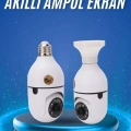 Gece Görüşlü Akıllı Dönebilen Ev Kamerası Ampül Kamera