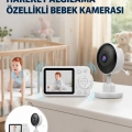 Gece Görüşlü Bebek Kamerası Ninni ve Alarm Özellikli Yeni Nesil